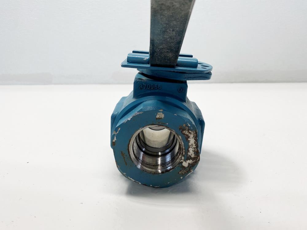 WKM Dynaseal 1-1/2" NPT Carbon Steel Ball Valve, #B138-CS-43-CS, 3000 MOP